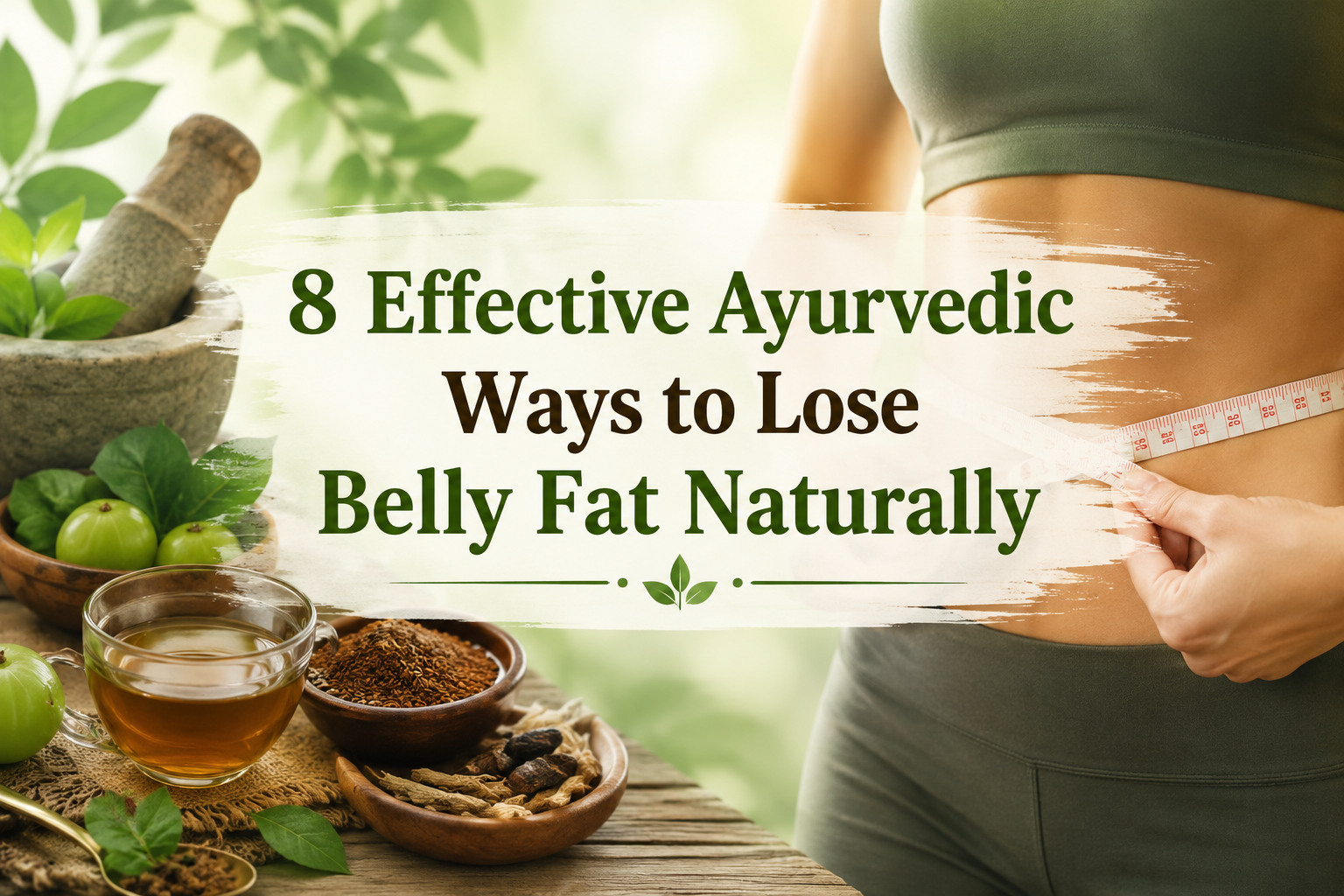 8 Effective Ayurvedic Ways to Lose Belly Fat Naturally