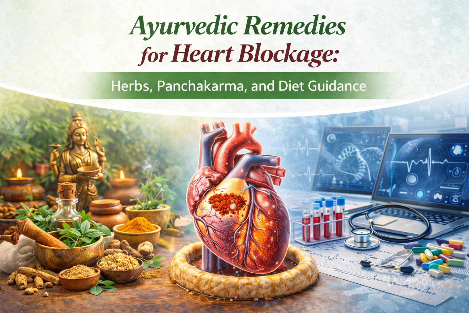 Ayurvedic Remedies for Heart Blockage: Herbs, Panchakarma, and Diet Guidance