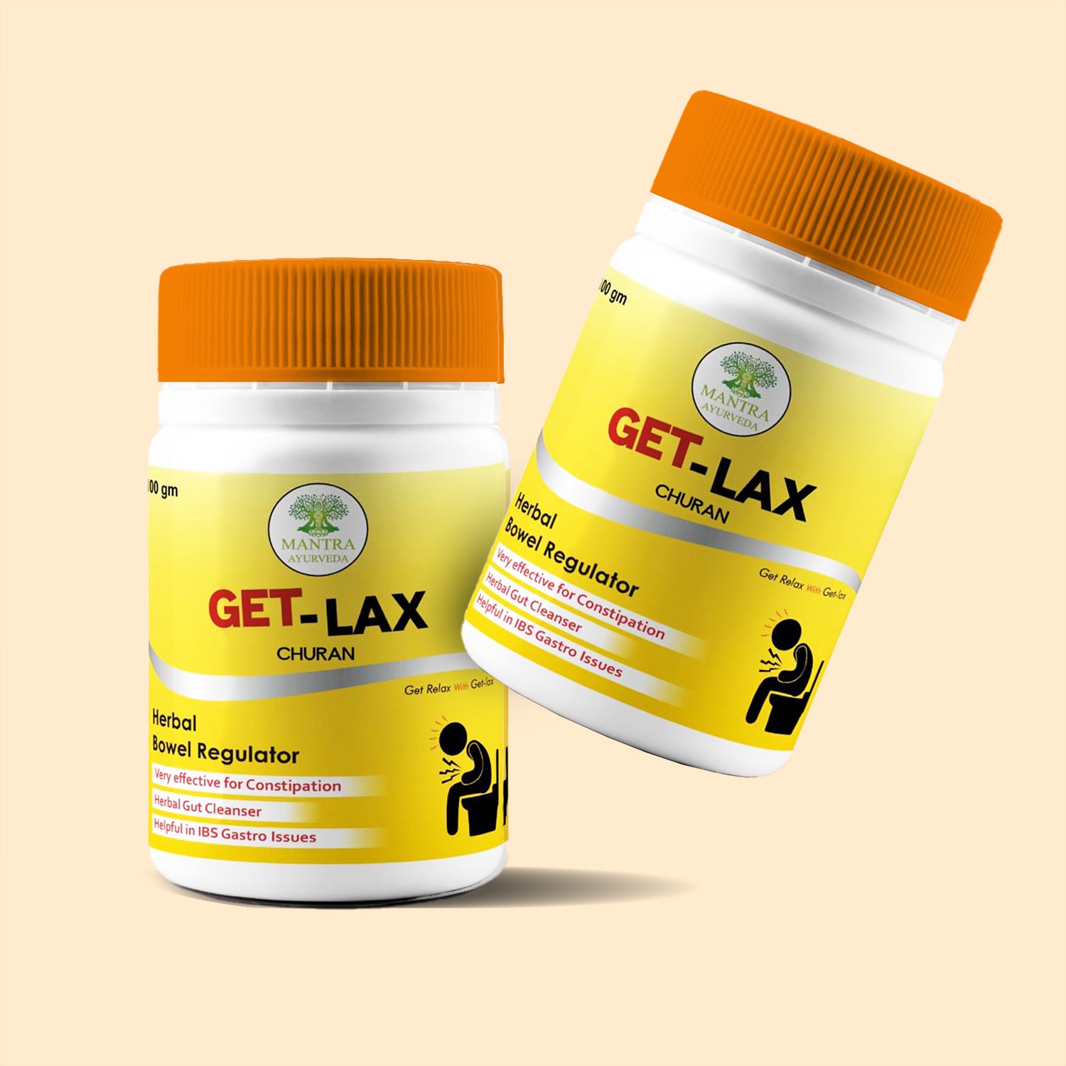 Mantra Ayurveda Get Lax Churna – Natural Herbal Laxative for Constipation Relief and Digestive Health – 100% Ayurvedic Ingredients