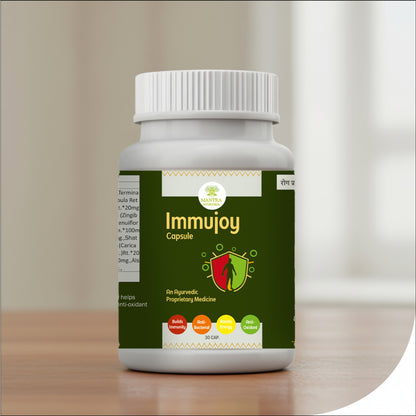 Mantra Ayurveda Immujoy Capsules – Herbal Immunity & Energy Support | Antioxidant & Wellness Formula
