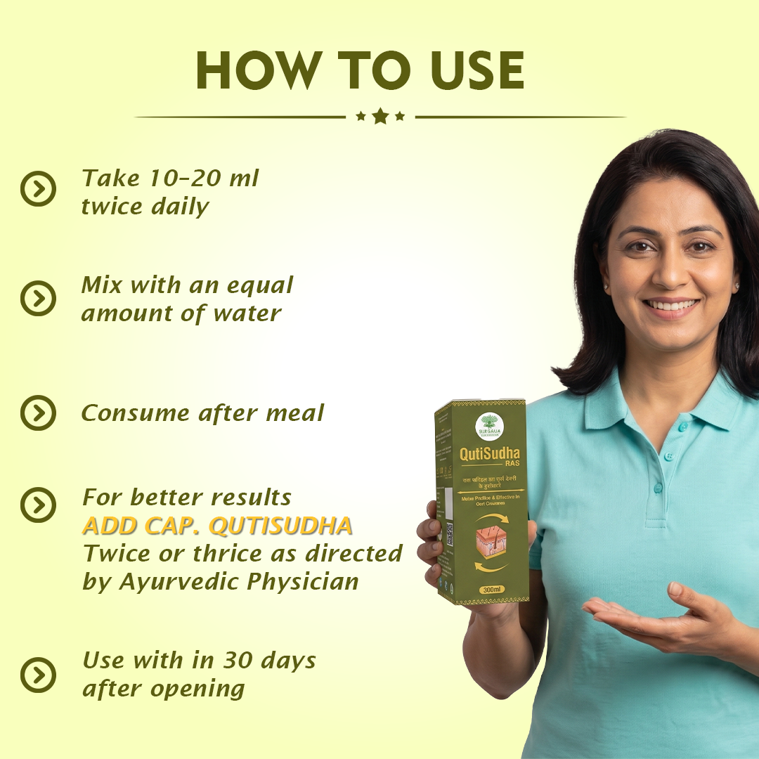 Mantra Ayurveda QutiSudha Ras | Ayurvedic Blood Purifier Syrup for Skin Health & Detox | Supports Acne, Eczema & Urinary Health | Herbal Pitta Balance Formula | 300 ml