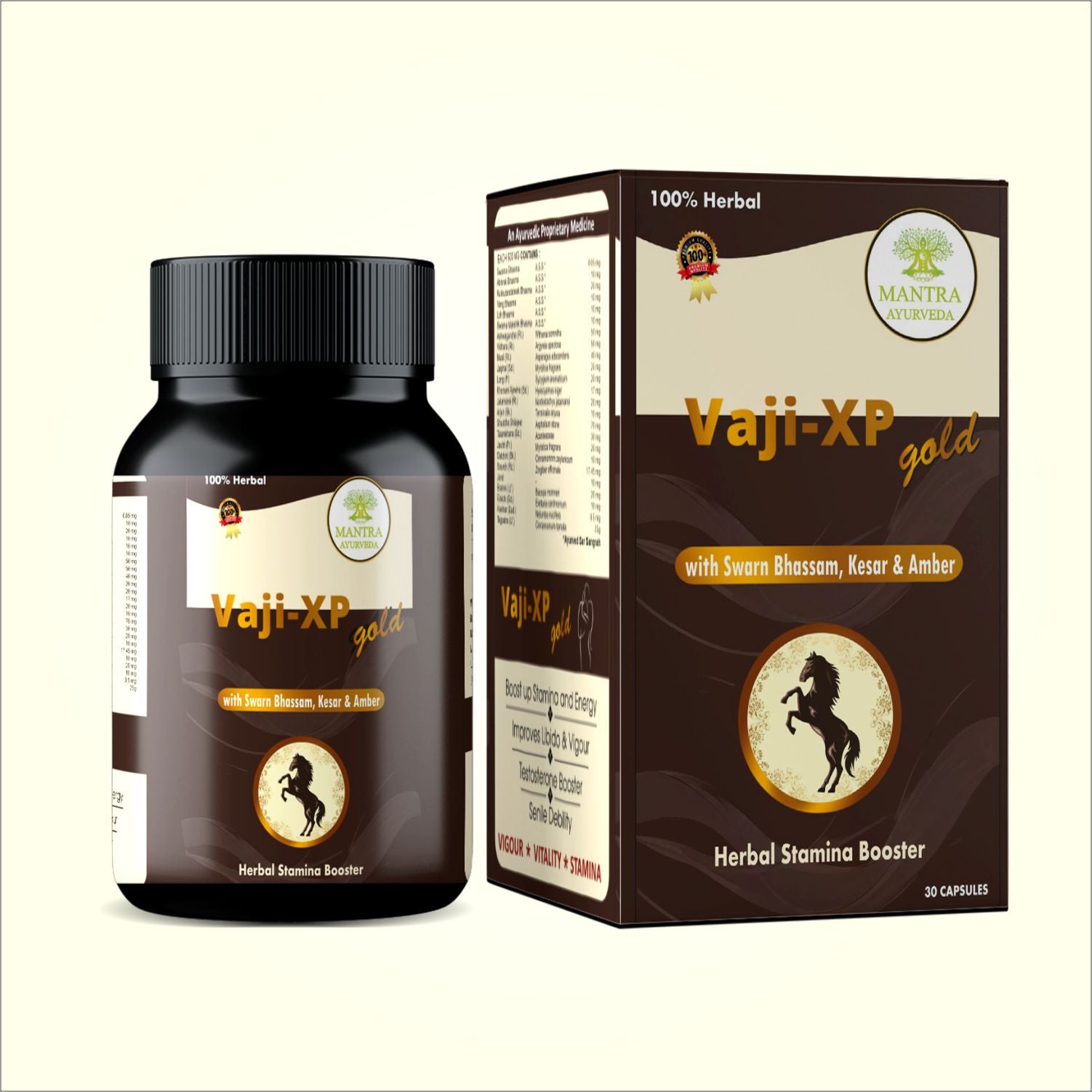Mantra Ayurveda Vaji XP Gold – Herbal Stamina Booster for Men