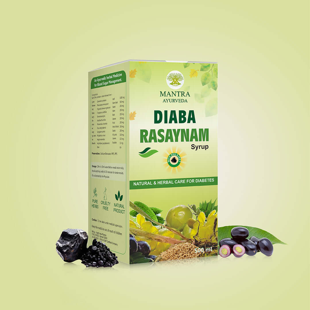 Mantra Ayurveda Diaba Rasaynam Syrup - Herbal Support for Blood Sugar Management