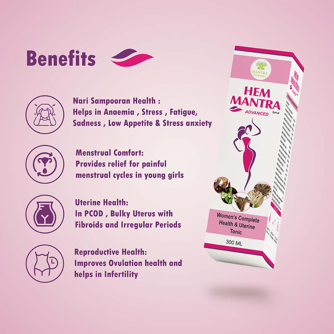 Hem Mantra Syrup - Herbal Supplement for Women's Health and Wellness