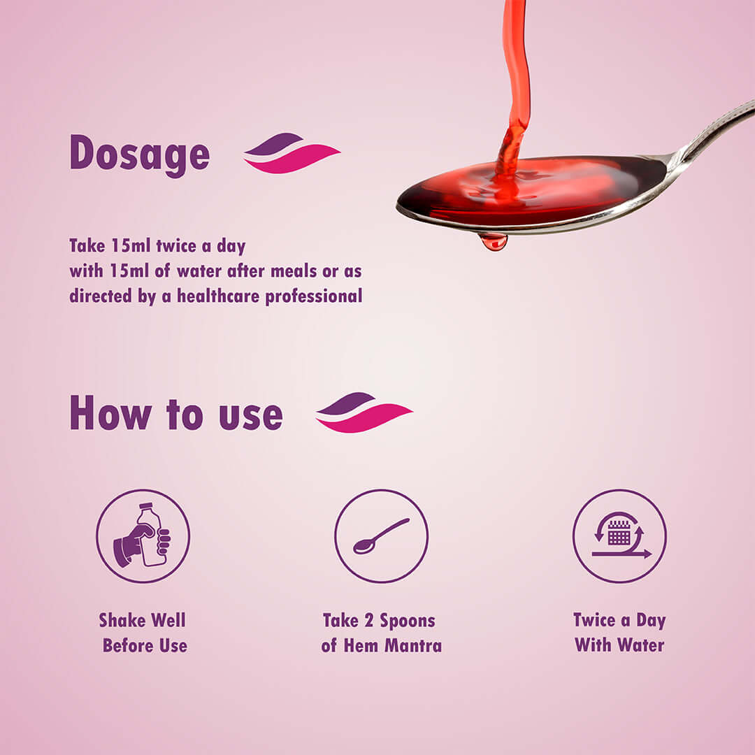 Hem Mantra Syrup - Herbal Supplement for Women's Health and Wellness