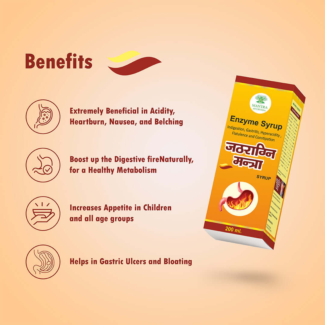 Mantra Ayurveda Jathragni Mantra Syrup - Digestive Health Support Formula
