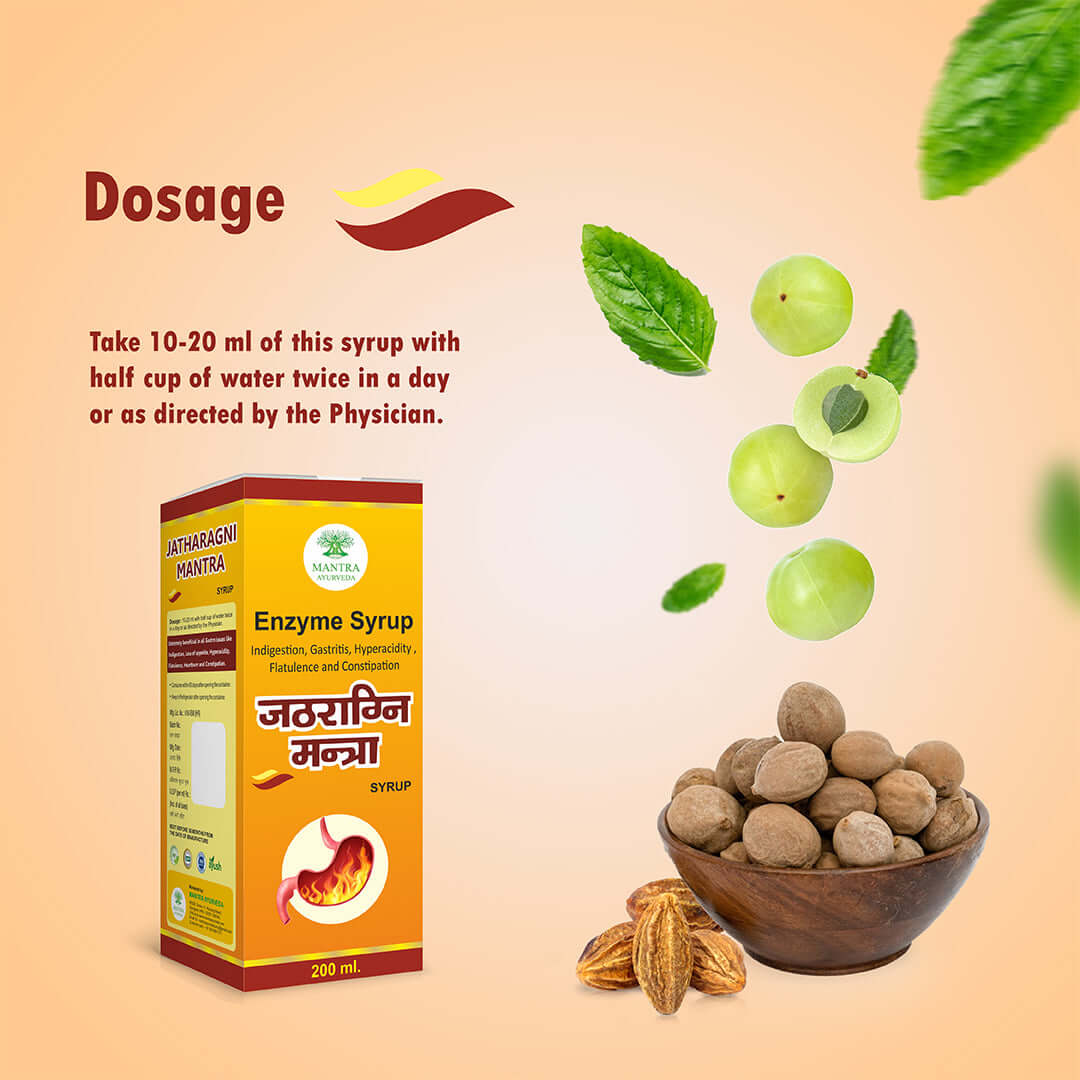 Mantra Ayurveda Jathragni Mantra Syrup - Digestive Health Support Formula