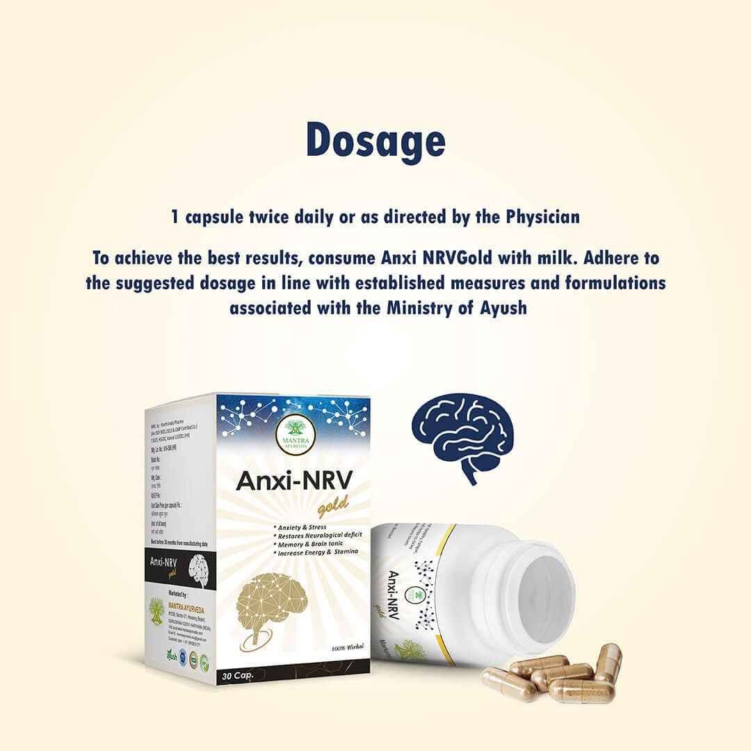 Mantra Ayurveda - Anxi-NRV Gold Capsule (30 caps) - Image 4