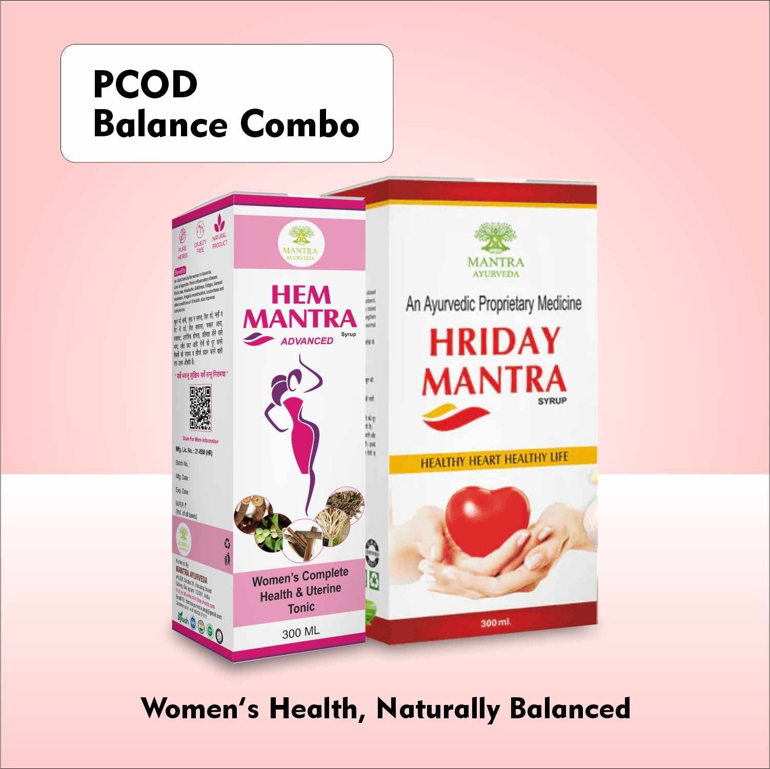 Mantra Ayurveda - PCOD Balance Combo kit (HEM Mantra & Hriday Mantra) - Image 2