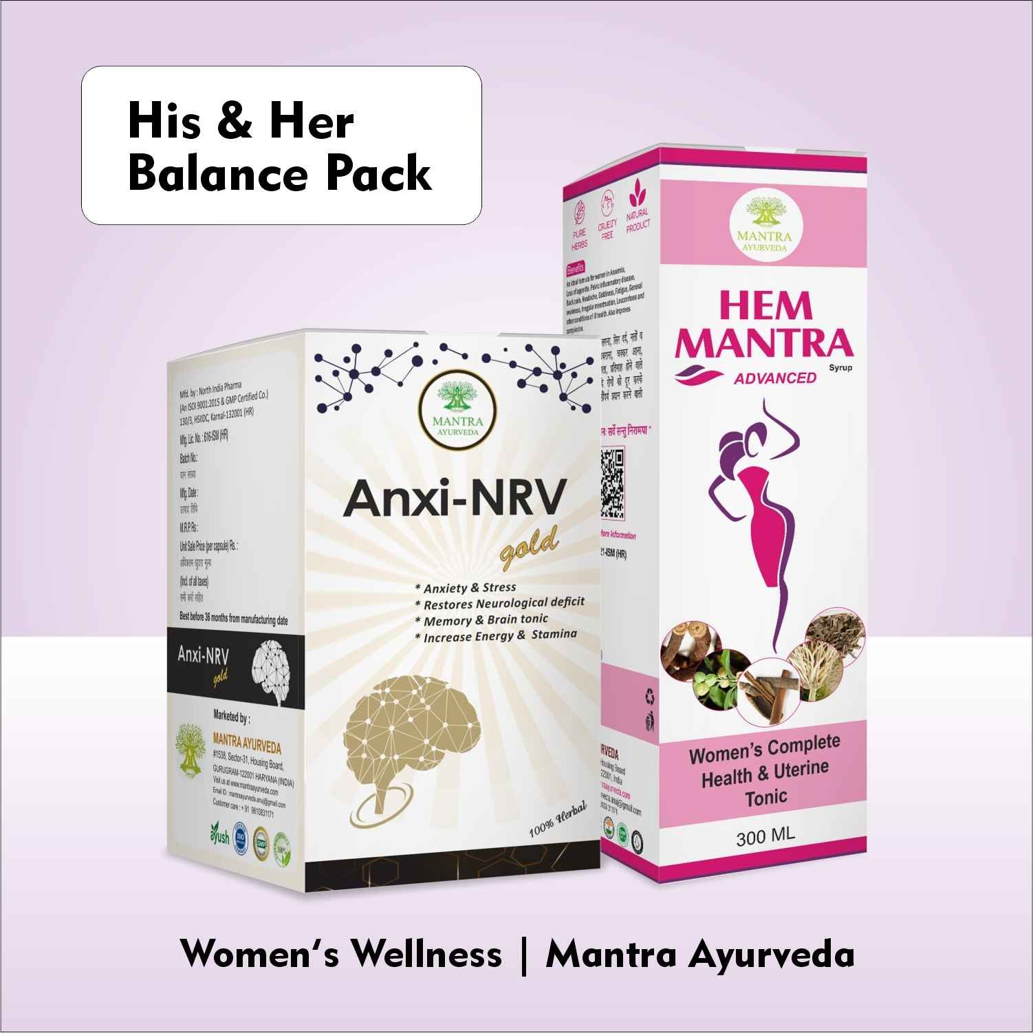 Mantra Ayurveda - His & Her Balance Pack (Anxi-NRV & HEM Mantra) - Image 2