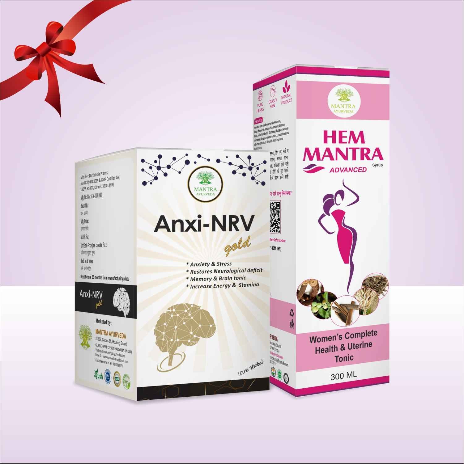 Mantra Ayurveda - His & Her Balance Pack (Anxi-NRV & HEM Mantra)