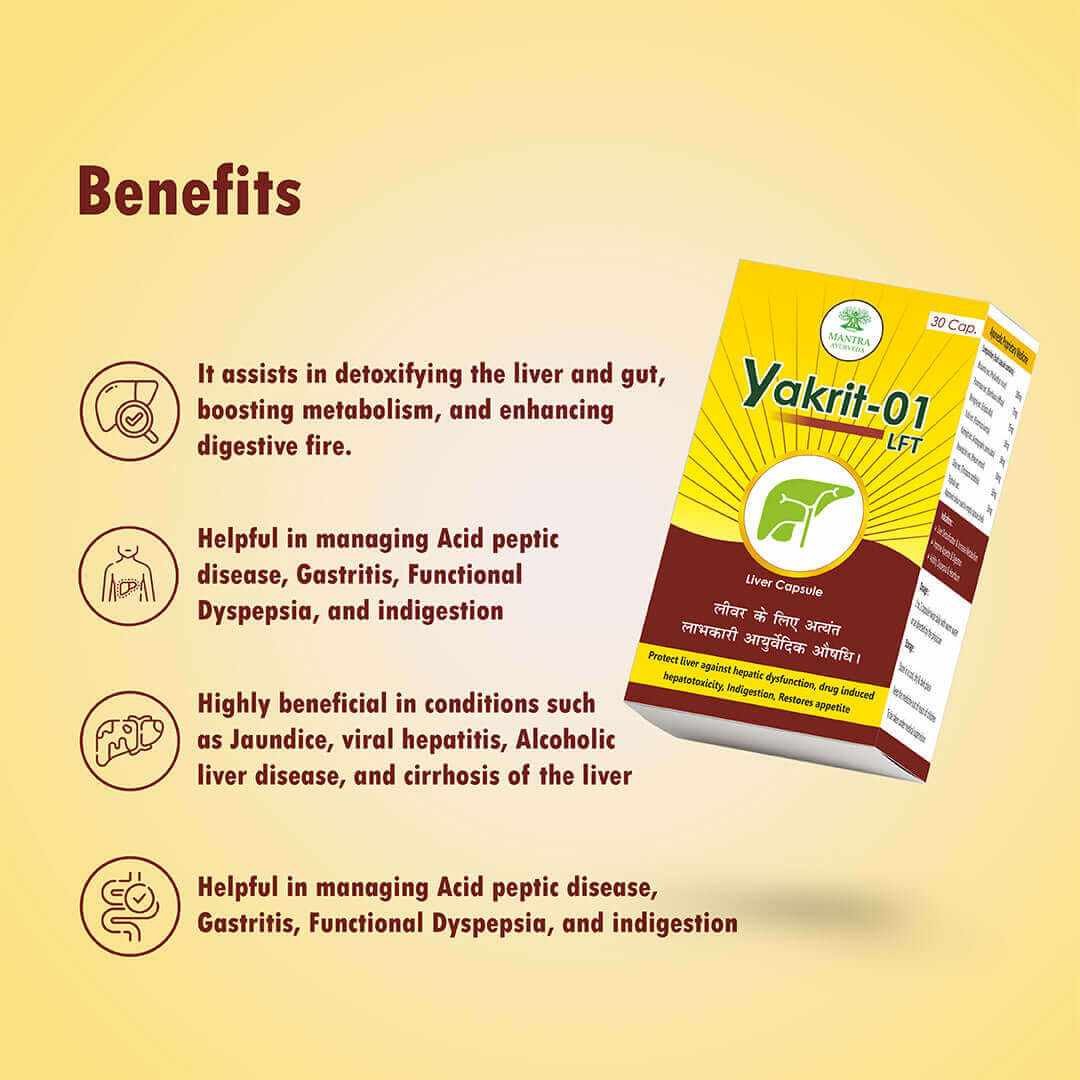 Mantra Ayurveda – Cap Yakrit 01 LFT Caps (30 caps) - Image 2